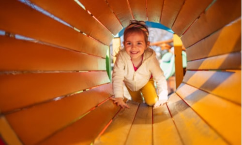 How To Tire Out Your Kids While Supporting A Great Cause tunnel